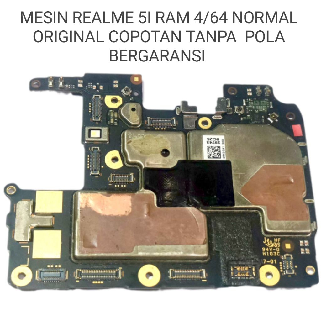 MESIN REALME 5I RAM 4/64 NORMAL ORIGINAL COPOTAN TANPA POLA BERGARANSI