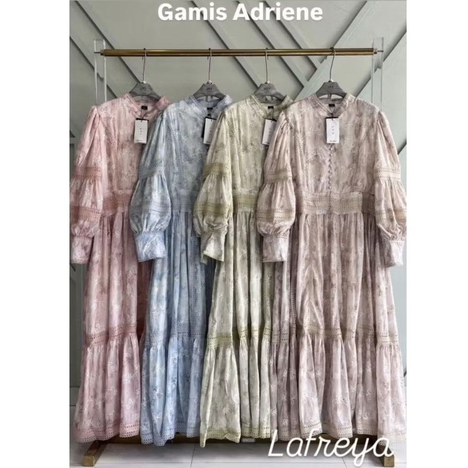 Gamis Adriene Lafreya (LFY)| gamis mewah ori | gamis premium |gamis bangkok bkk