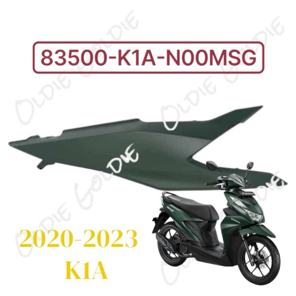 83500-K1A-N00MSG Cover Body Kanan Hijau Doff Honda BeAT K1A