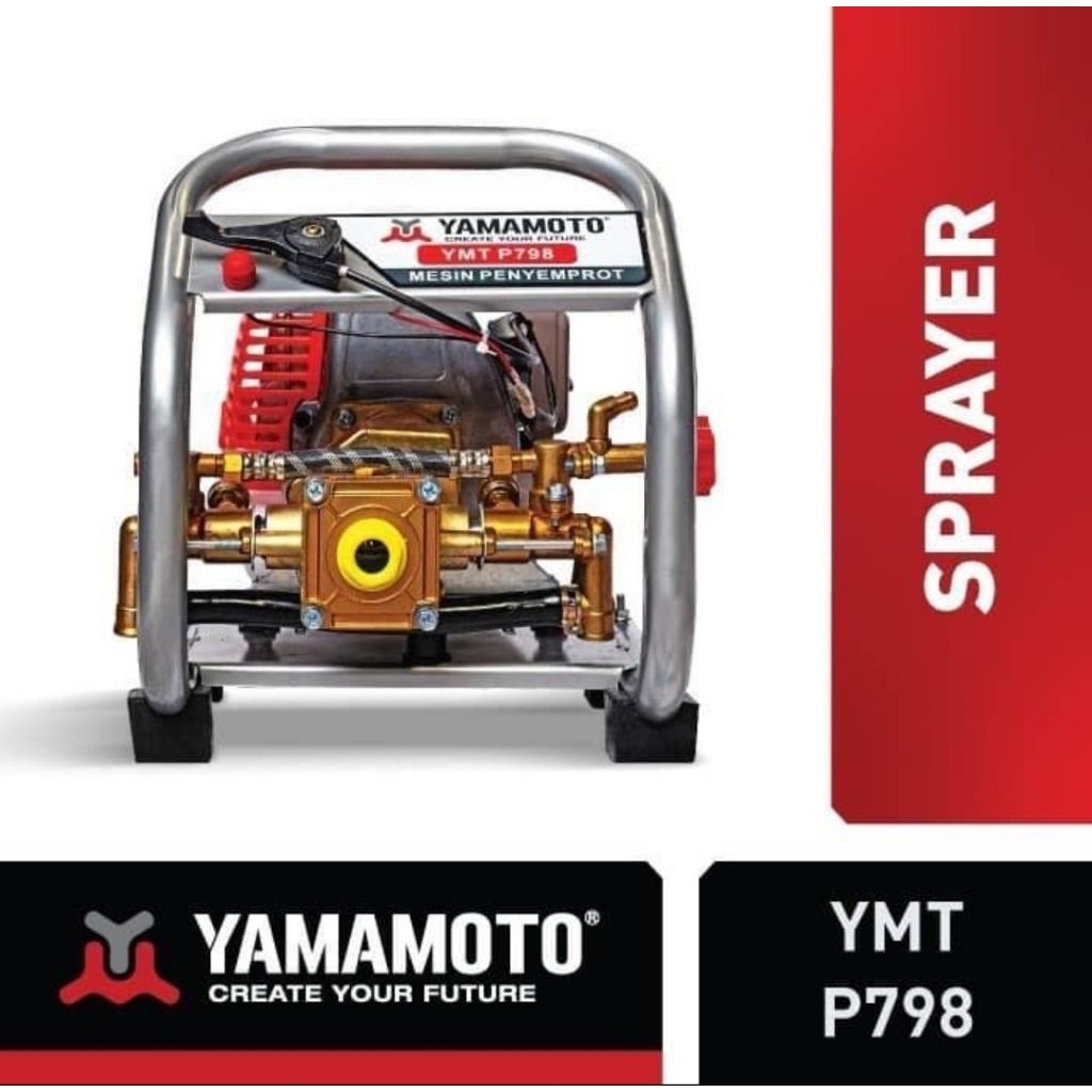 ￼Yamamoto Power Sprayer Portable 798 2 tak - Mesin Semprot Portable - Mesin Cuci Mobil Motor Yamamot