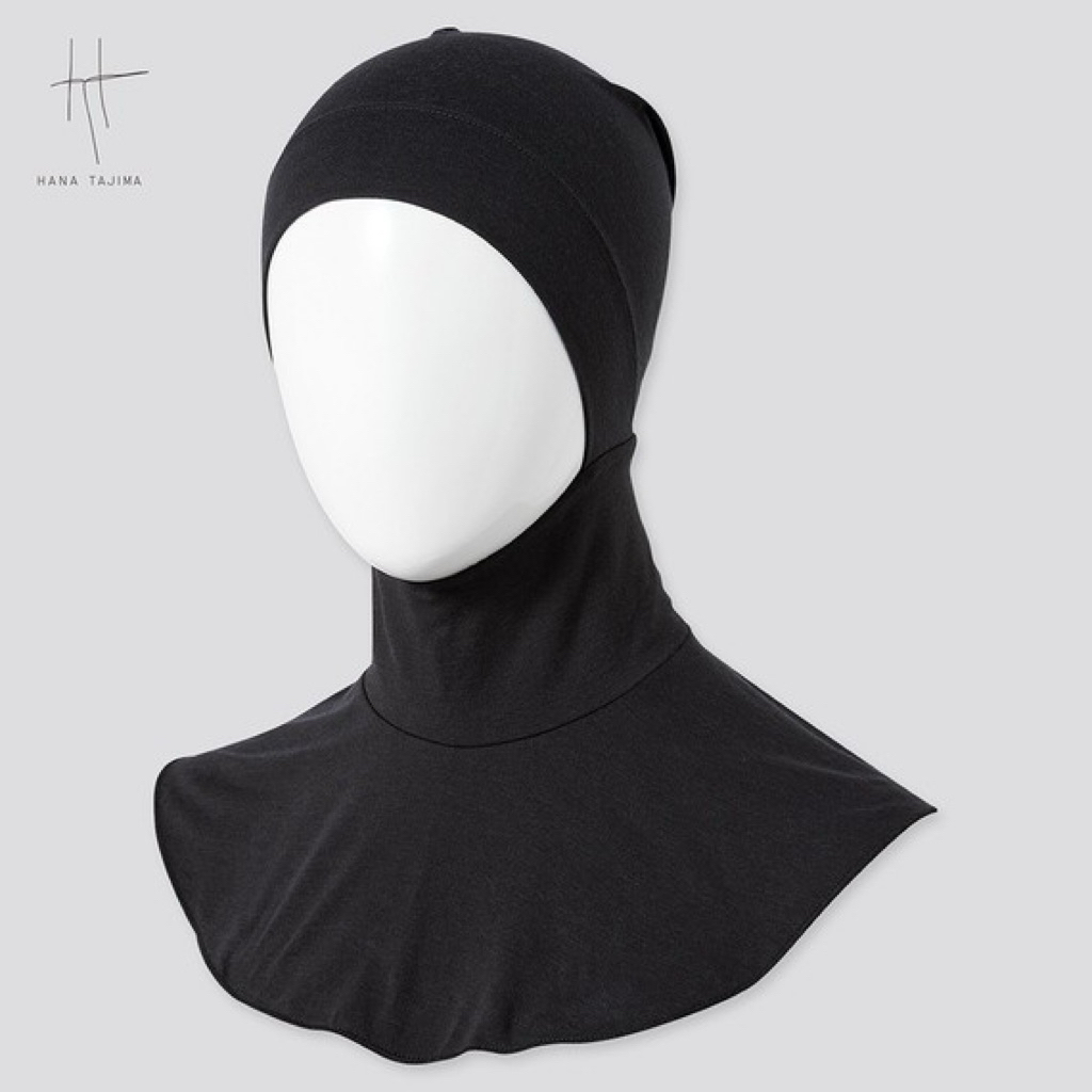 Uniqlo Airsm Hana Tajima Inner Hijab / Ciput Ninja / Dalaman Kerudung - Black