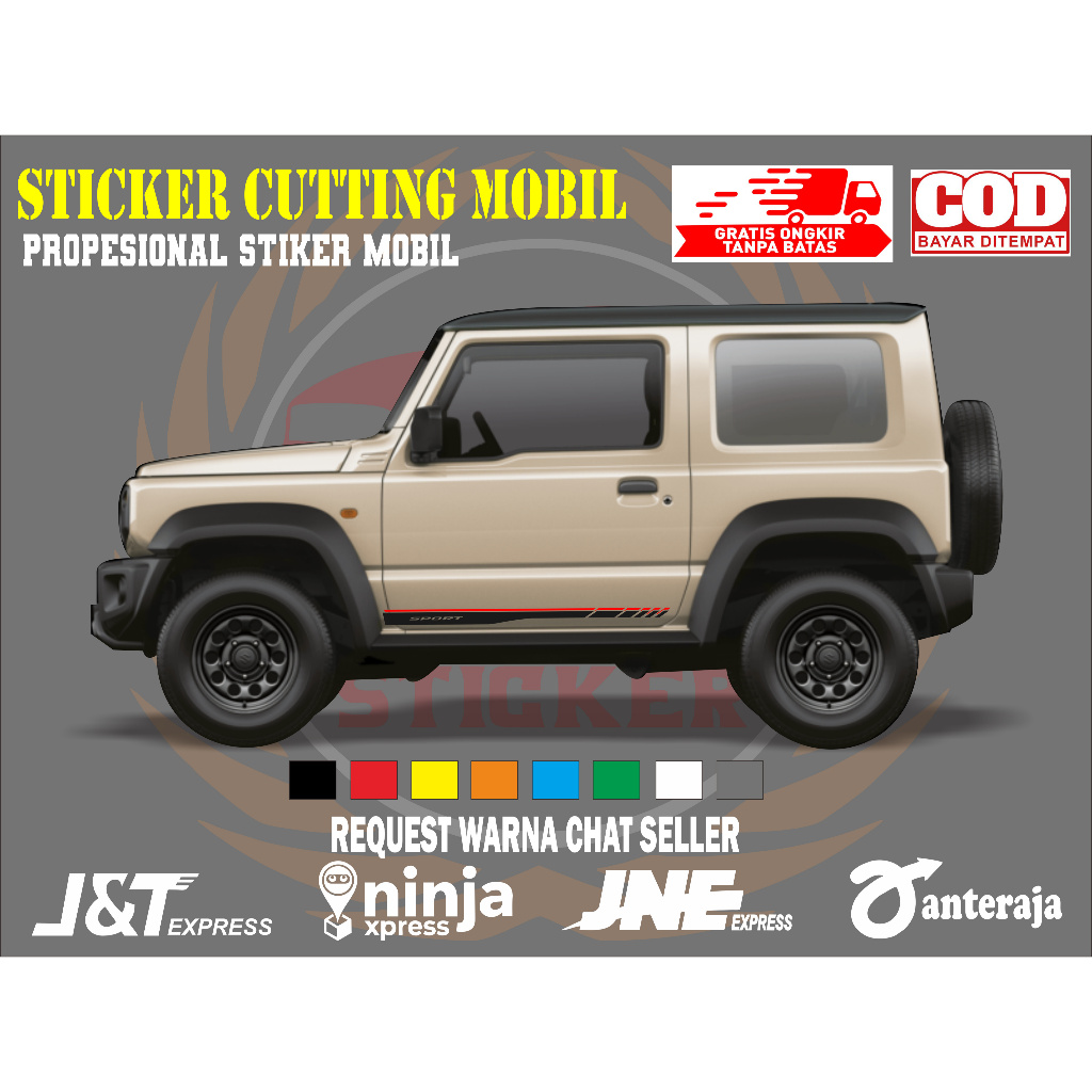 stiker mobil jimny keren sticker mobil suzuki jimny sticker mobil jimny sticker variasi body mobil