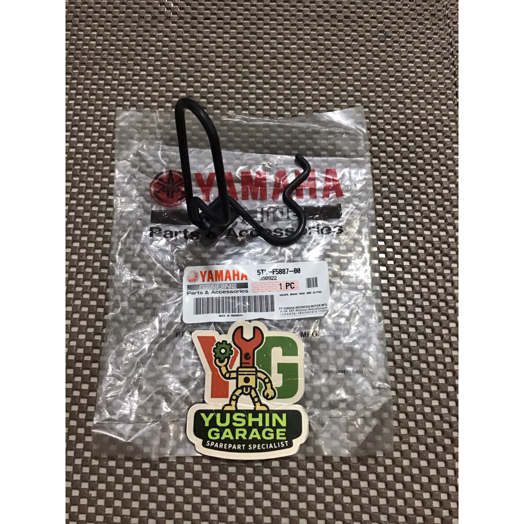 Bracket Breket Klem Selang Rem Depan Bawah Mio Sporty Original Yamaha