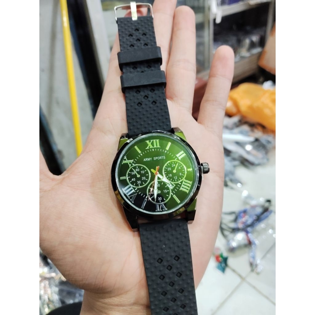 JAM TANGAN ARMY SPORT RUBBER 01000