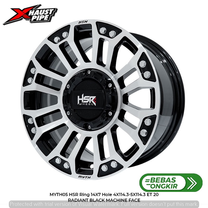 Velg Offroad Ring 14 Lebar 7 || Phanter Kapsul Kijang Grandmax L300 New Carry Mega Carry Doble Pcd 4