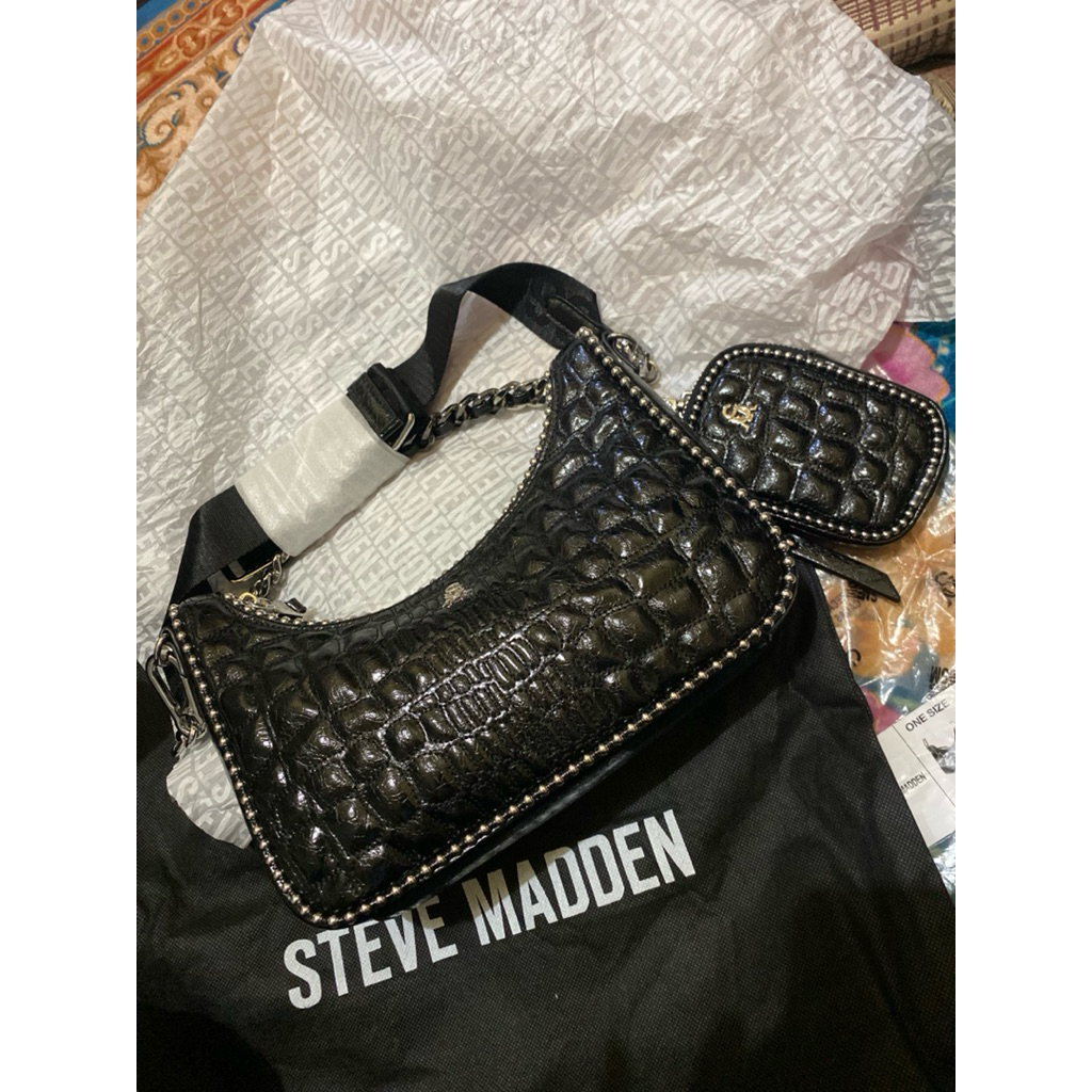 Steve Madden Bvital-3 Black Crossbody Pl new