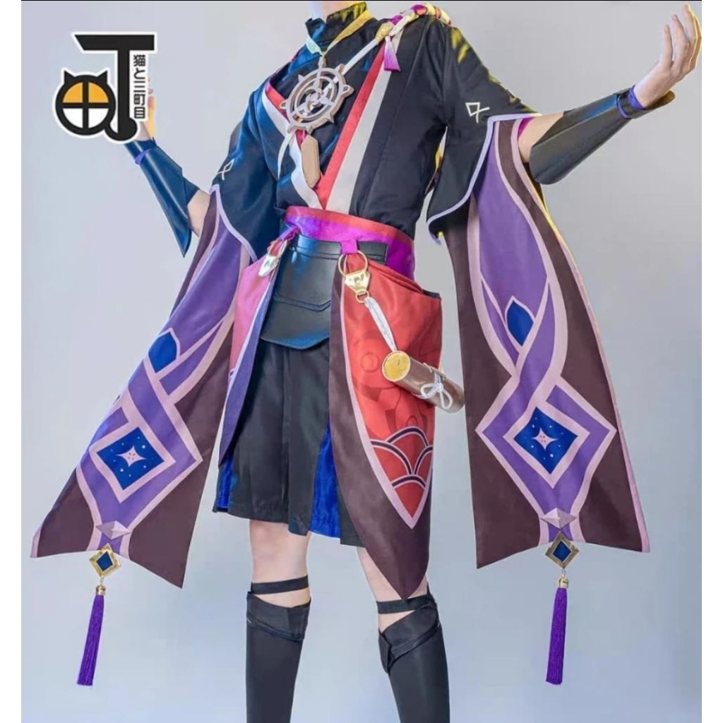 Costume Cosplay Scaramouche Genshin Impact