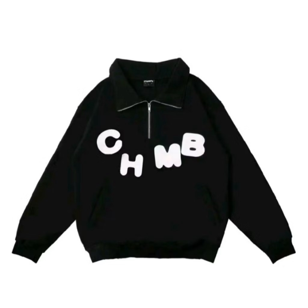 po halfzip black chmb