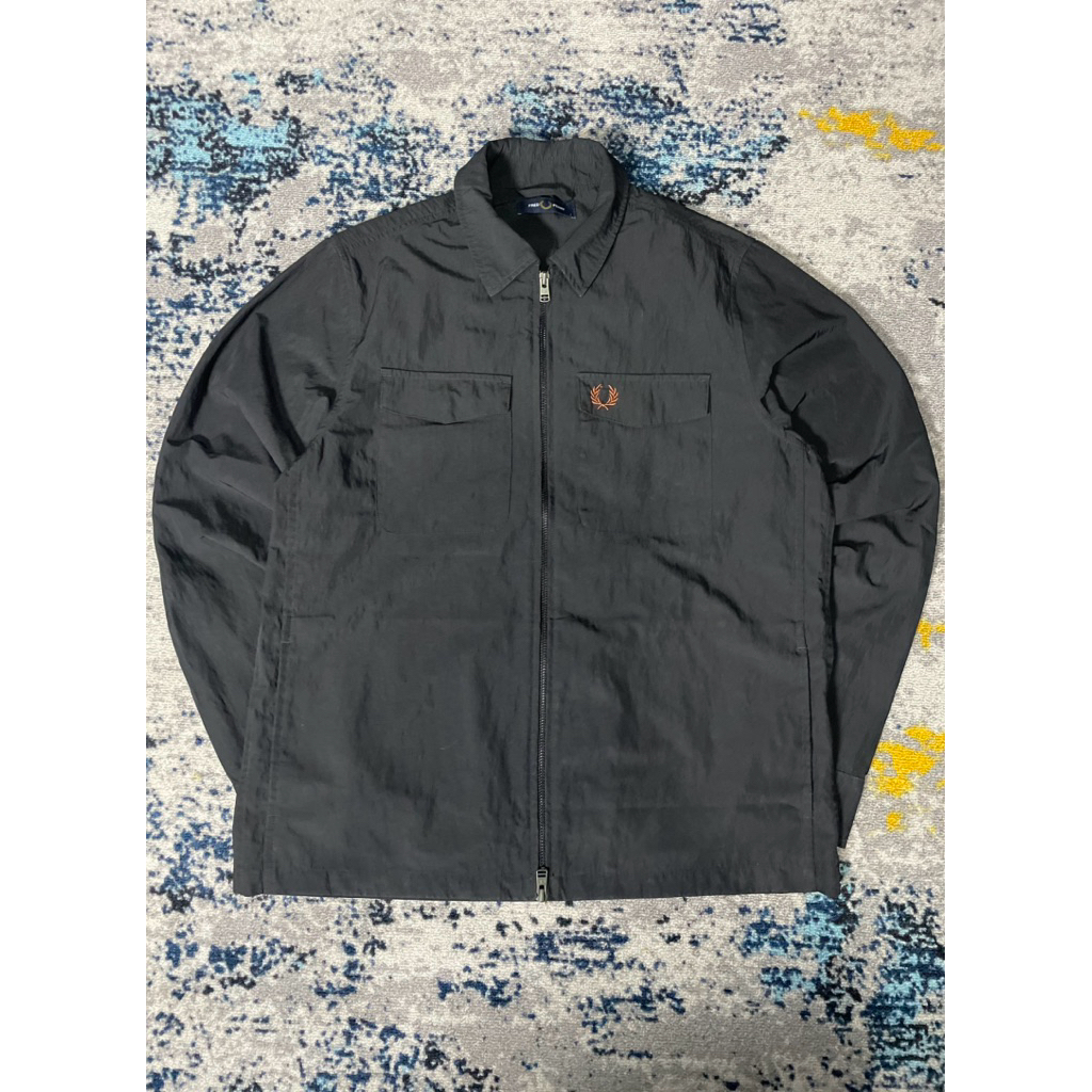 OVERSHIRT BLACK FRED PERRY SIZE S