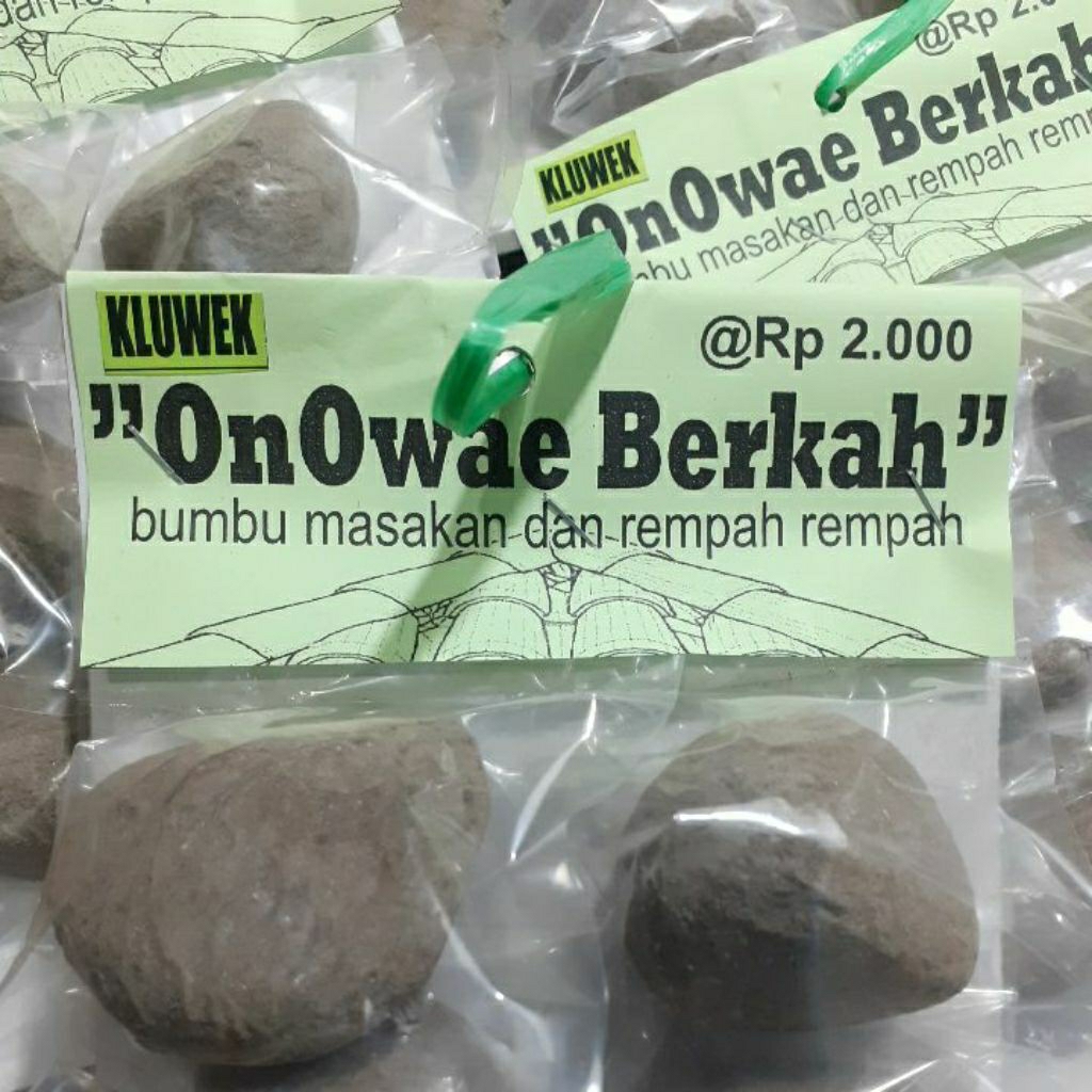 Kluwek/kluwak, Biji pucung kemasan sachet rentengam harga Rp2.000