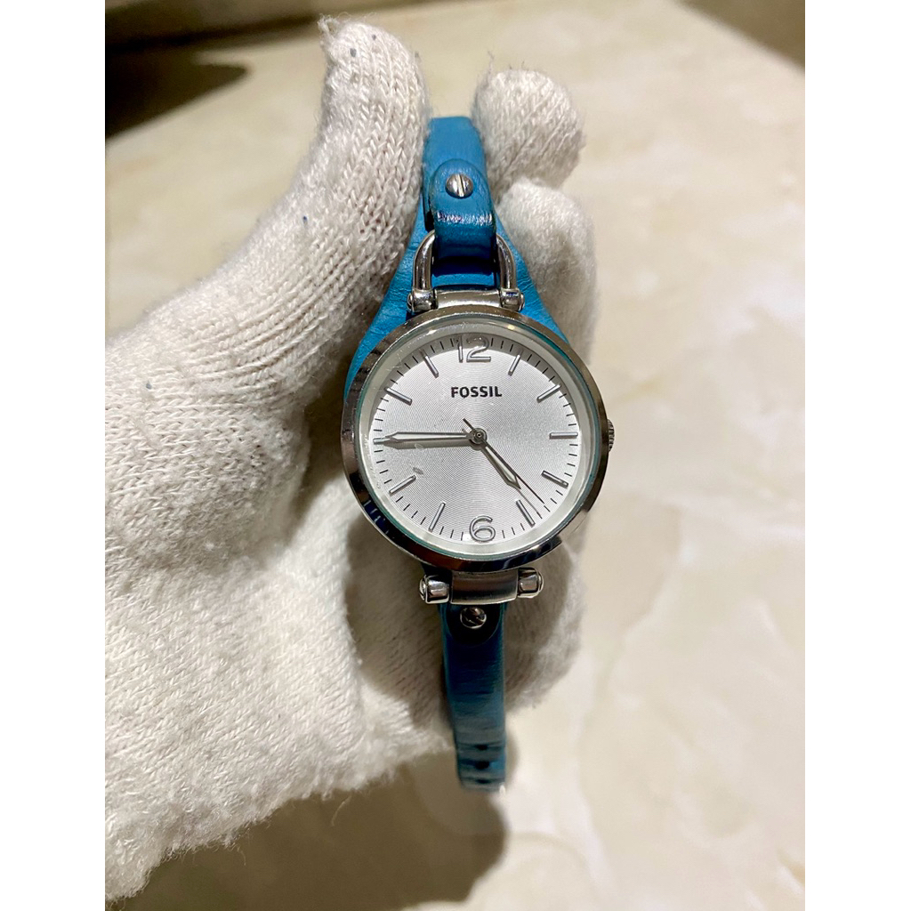 Preloved jam tangan wanita strip kulit asli