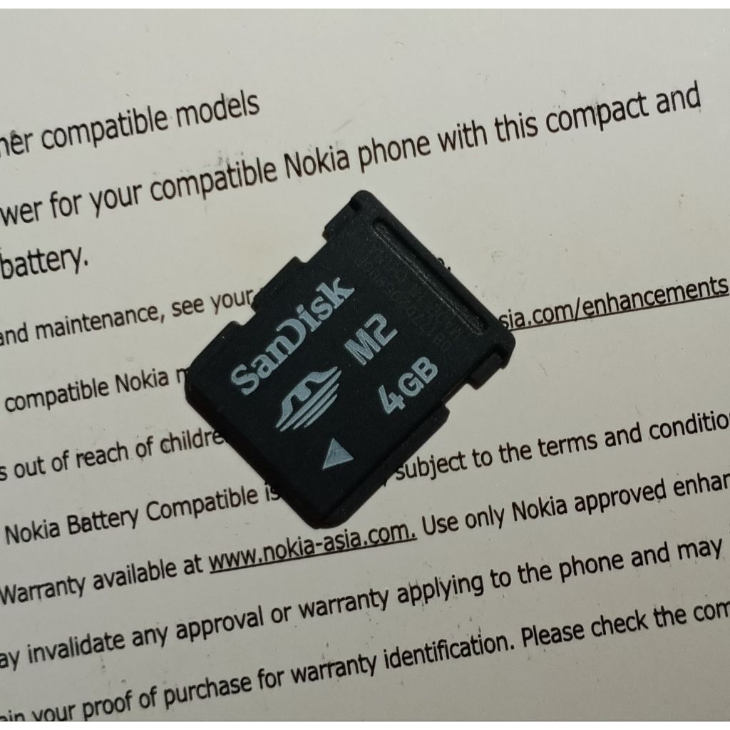 memory card m2 4gb hp jadul sony ericsson