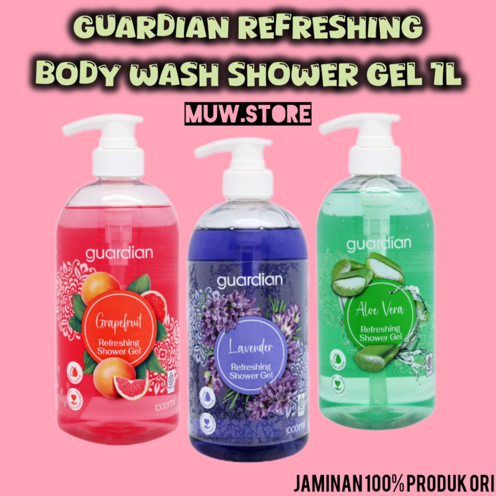 Guardian Refreshing Body Wash Shower Gel 1L