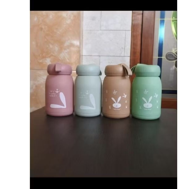 SOUVENIR BOTOL RABBIT CUSTOM SABLON & BOX