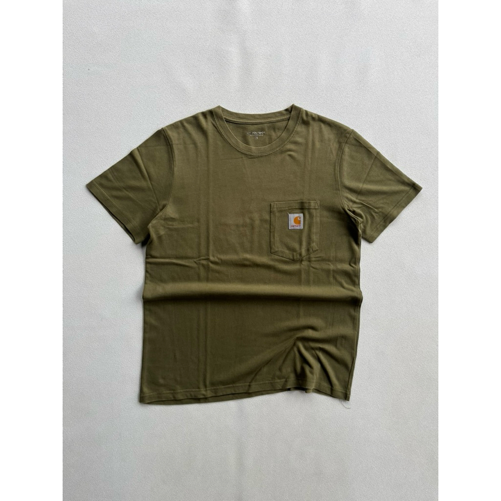 kaos carhartt WIP pocket olive green M