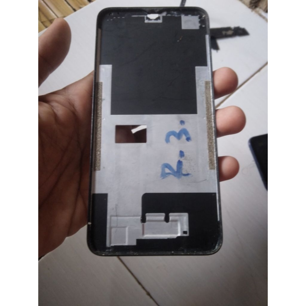 frame tatakan lcd realme 3 normal ori copotan