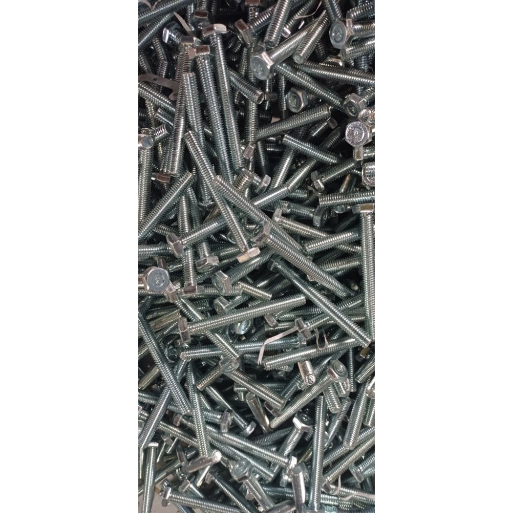 baut mur 8x70 baut 12 kunci 13 panjang 7cm isi 25pcs