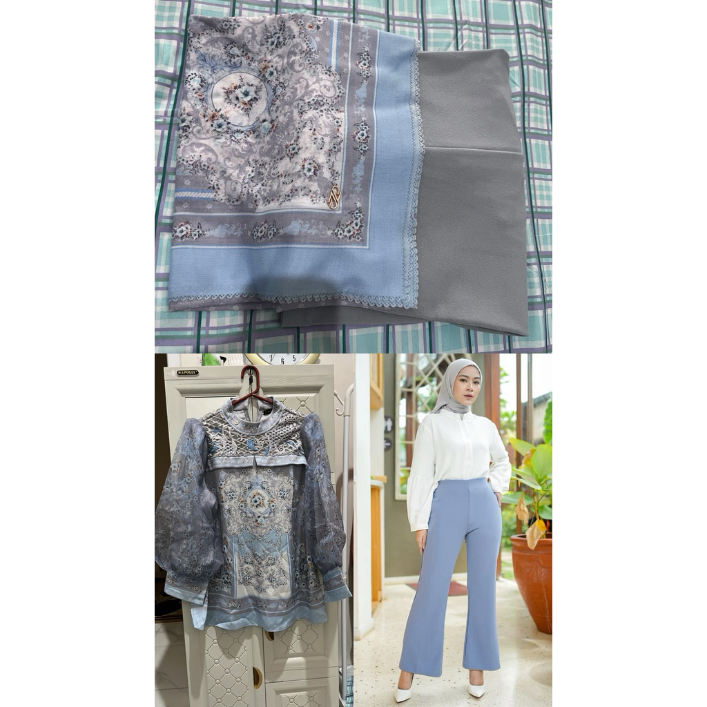 Ghina blouse NS dan jilbab￼