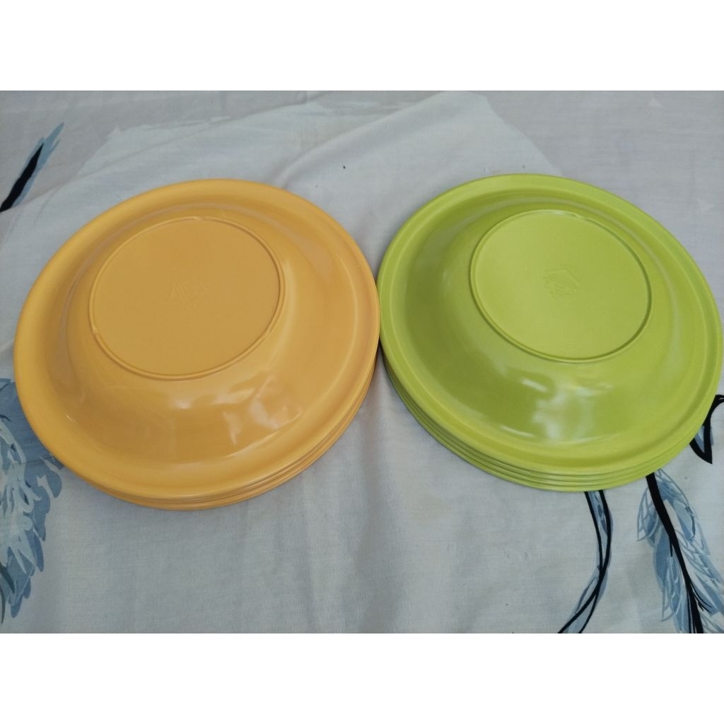 Piring melamin asli ukuran besar, 6 pcs/12 pcs