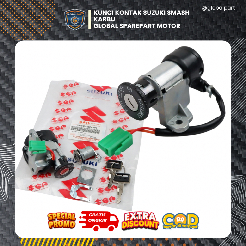 Kunci Kontak Suzuki Smash Karbu Global sparepart motor