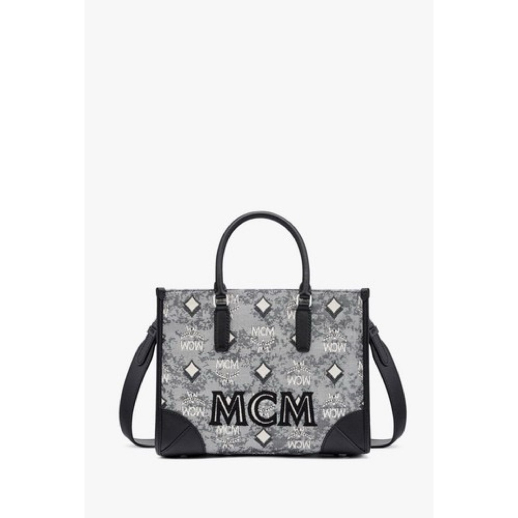 MCM small muchen Tote bag in vintage jacquard