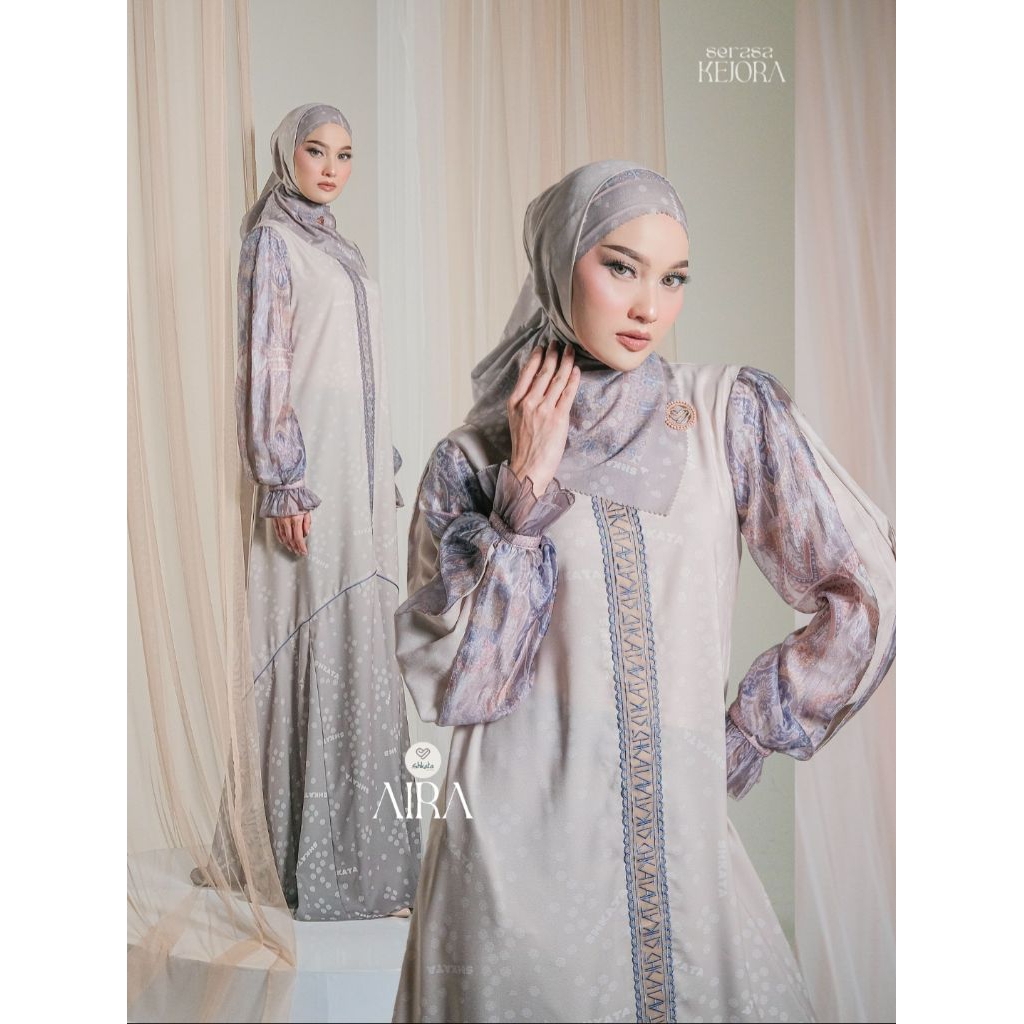 DRESS HIJAB PRINTING AIRA DRESS BY SHKATA
