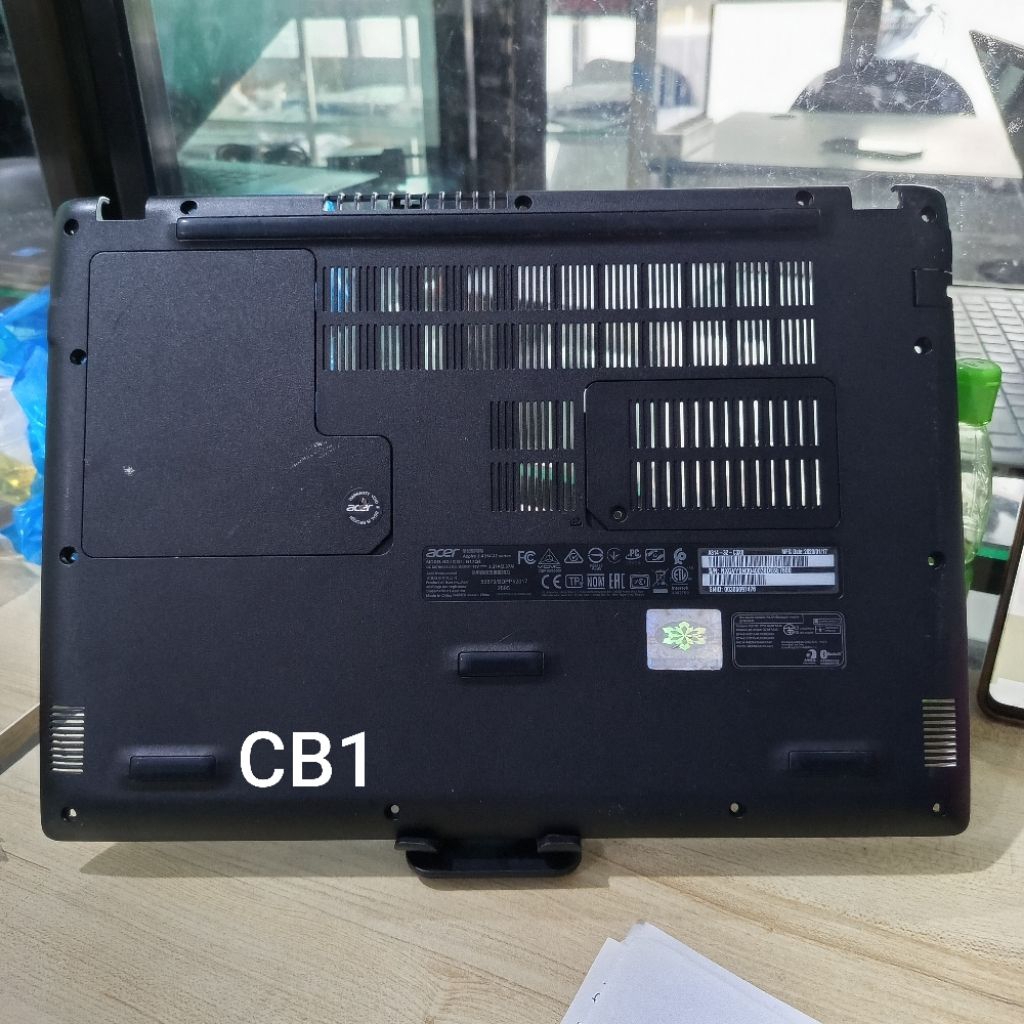 [ HITAM ] Casing Bawah Acer Aspire 3 A314-32 bisa untuk A314-21 Normal Tested Seken Original [ botto