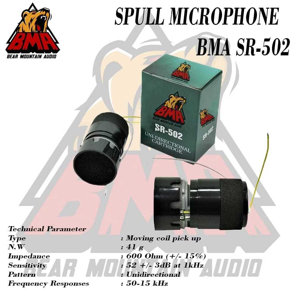 [Grosir Hardcase] Spul Microphone BMA SR-502 - Spul Microphone BMA Indonesia Original