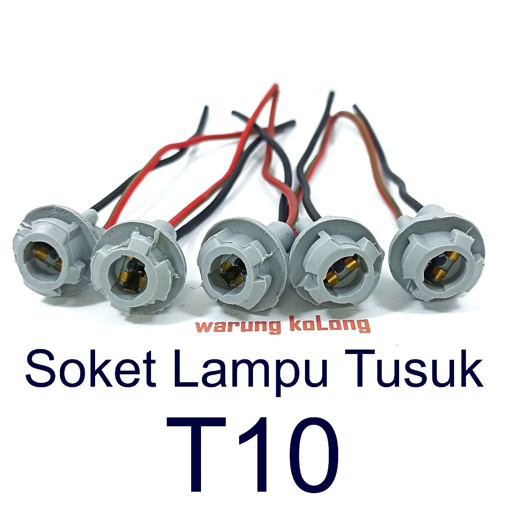 Soket Lampu Tusuk T10 kecil Carry ST100 mobil rumah piting T 10 socket tancep