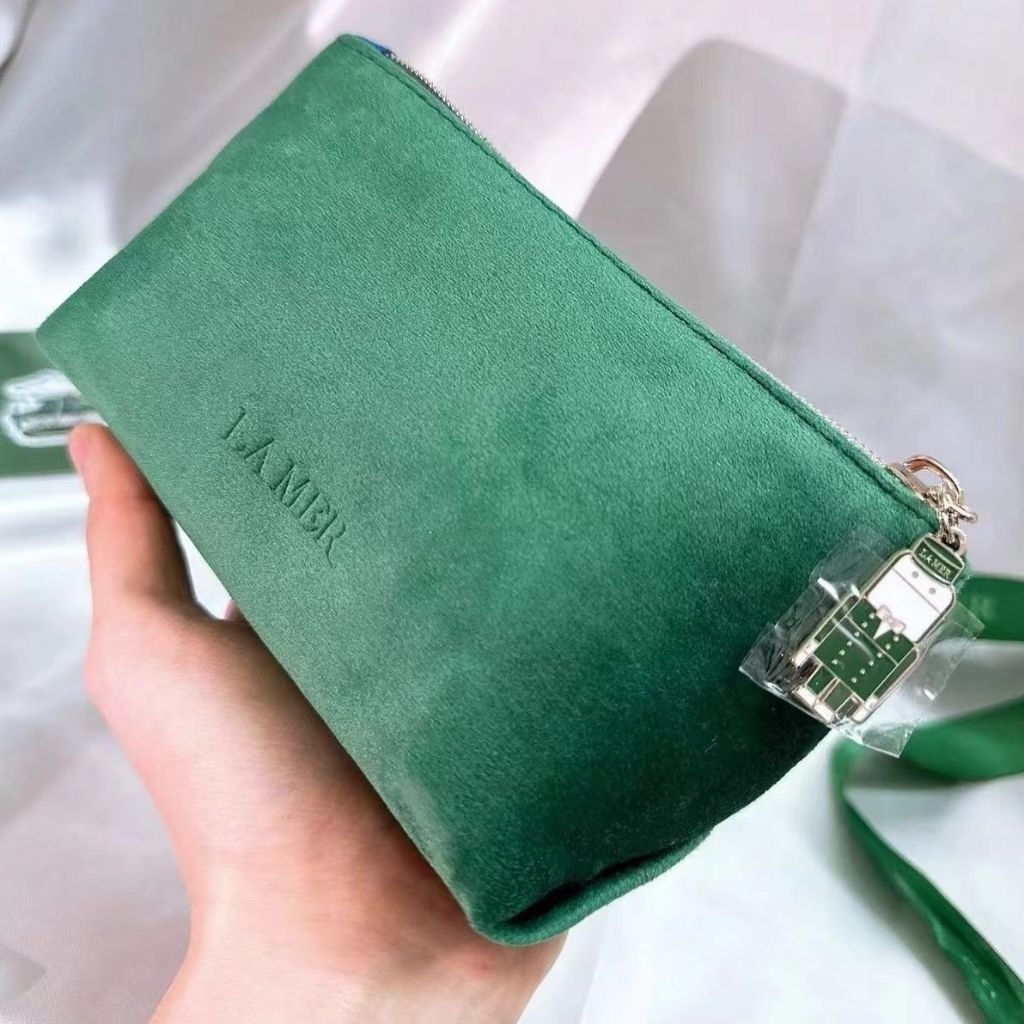 Lamer Velvet Makeup Pouch Serut Makeup Skincare Bags Organizer Travel Size