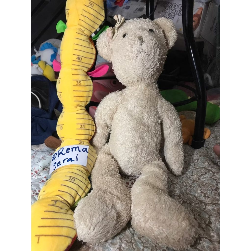 Boneka teddy bear vintage kostum