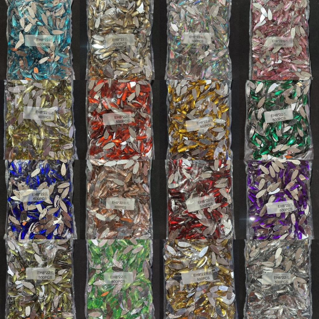 @50 PCS PAYET DIAMOND TAIWAN TETES UK 8X22