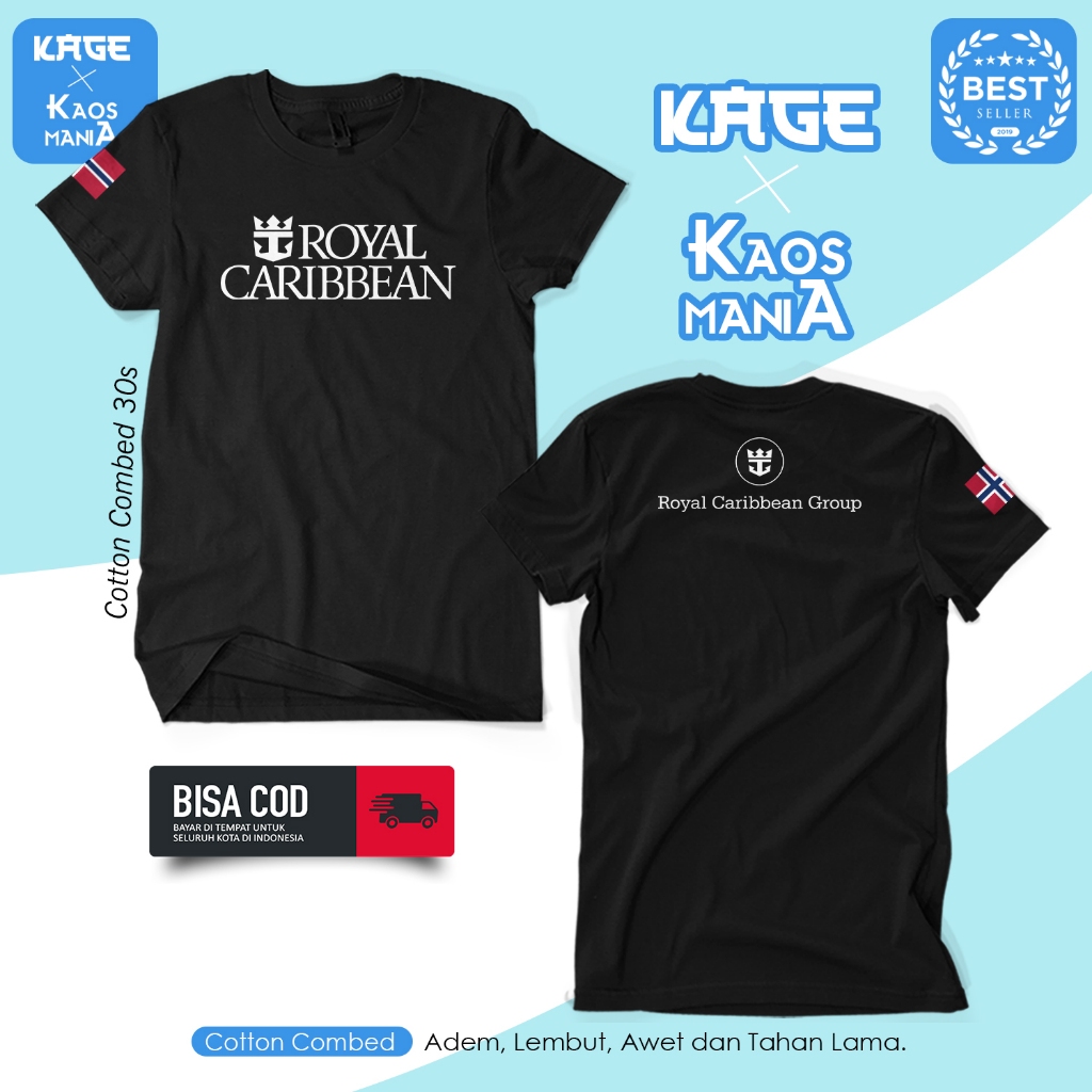 Kaos Distro Pria ROYAL CARIBBEAN CRUISE LINE - Baju Kapal Pesiar Group KAOS KAGE