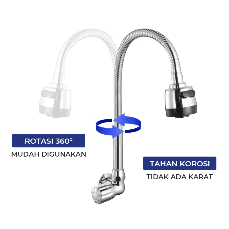 FRUD IR4706 Kran Dapur Bebek untuk Keran Air Tembok dan Wastafel Sink Tap