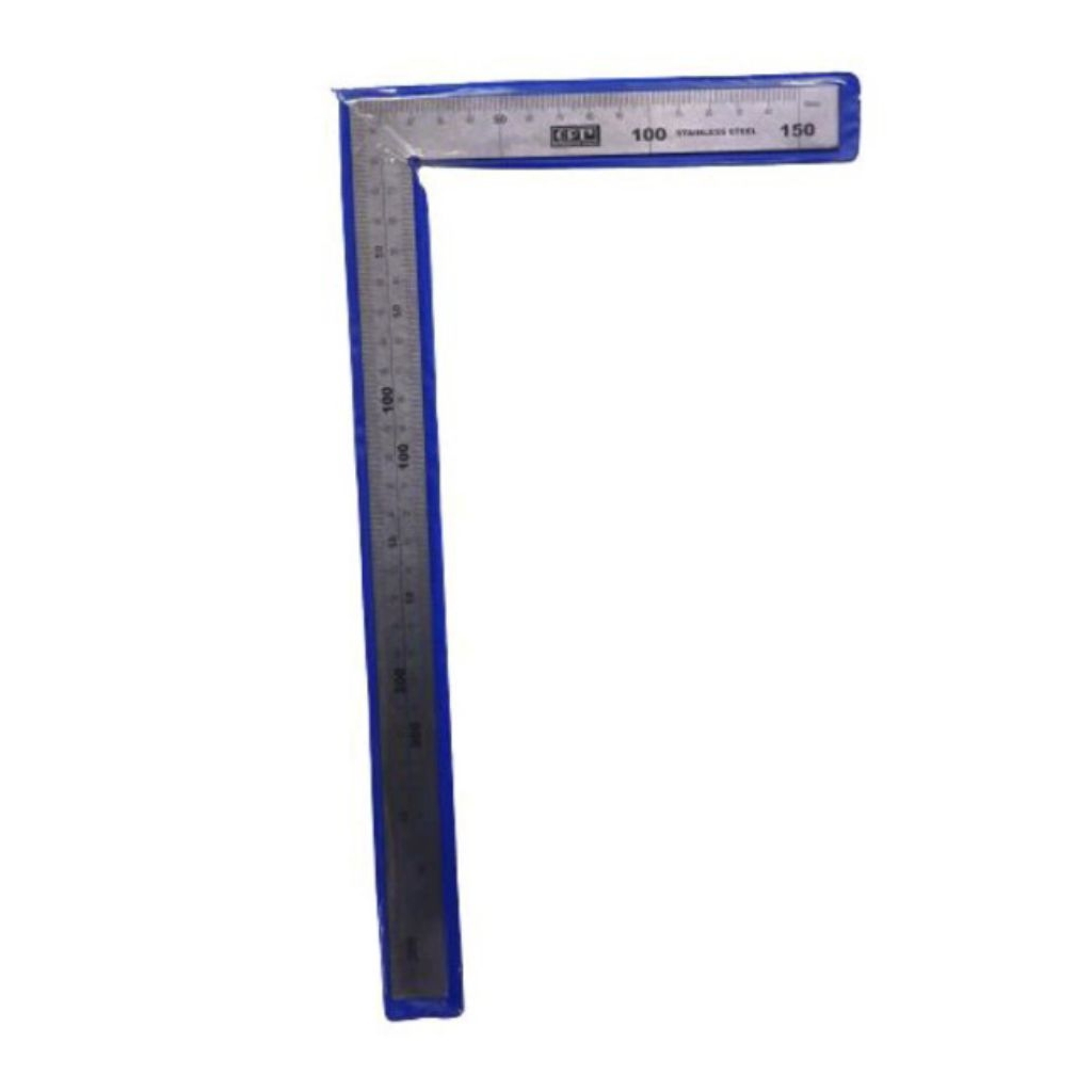 Penggaris Siku L tukang Stainless steel OPT Taiwan 30 x 15 cm / 50x25