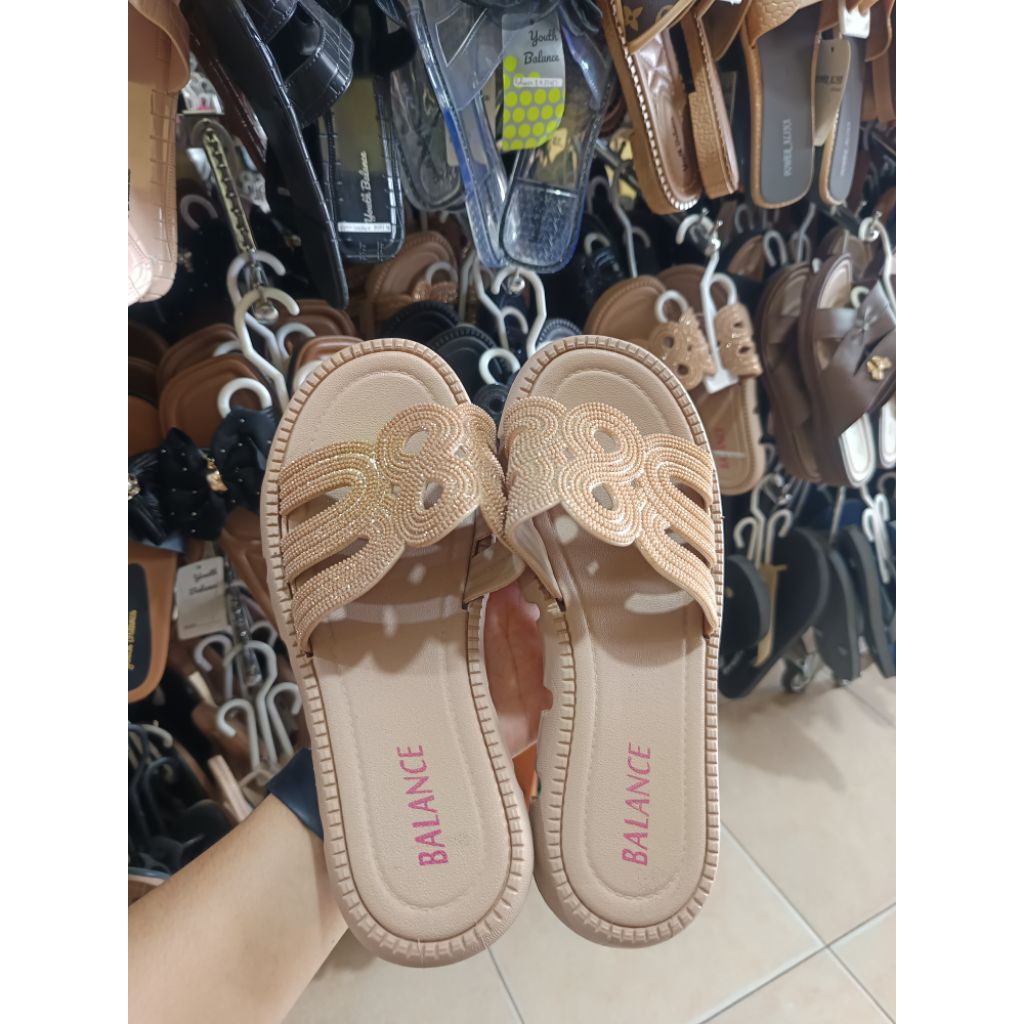 BALANCE CMS 1403 SANDAL SELOP WANITA KARET PREMIUM ANTI SLIP