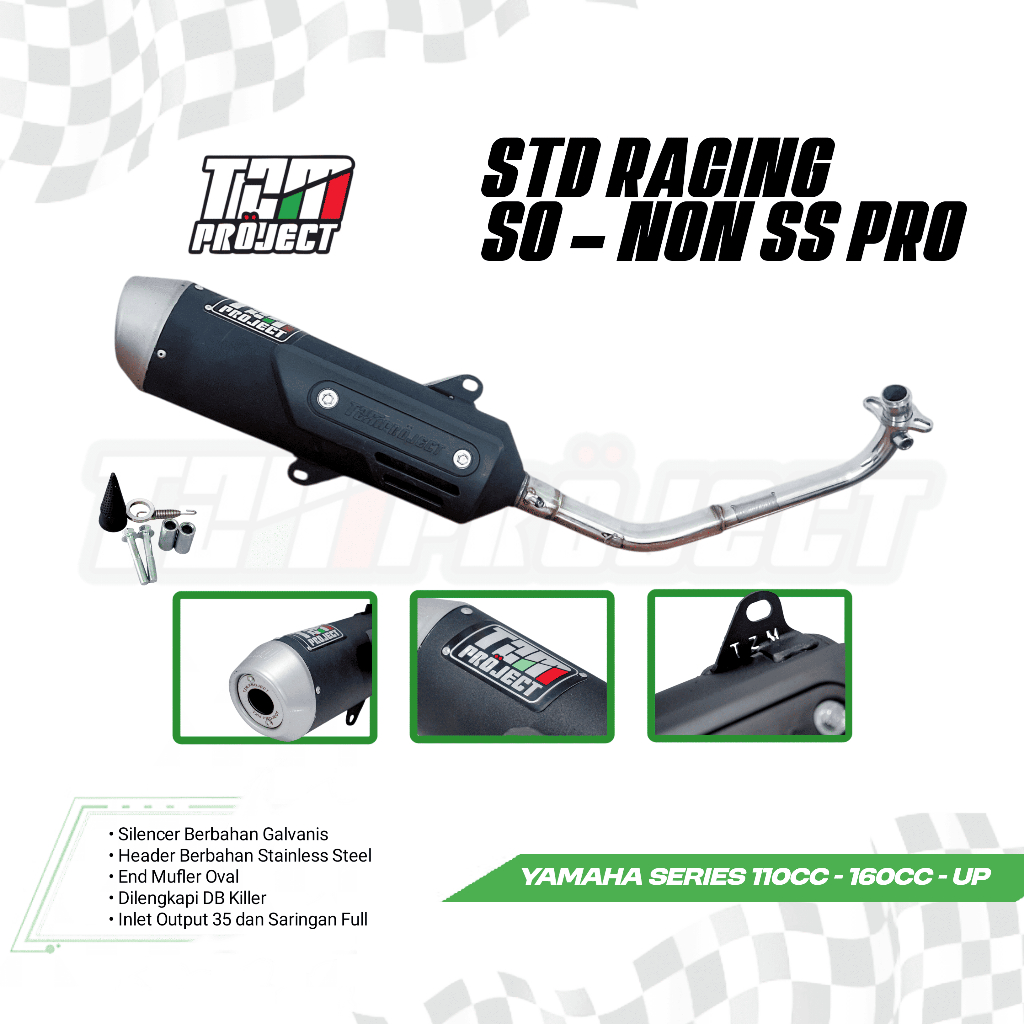 TZM Project So Non SS Pro Yamaha | Kenalpot TZM Project Yamaha SO No SS PRO