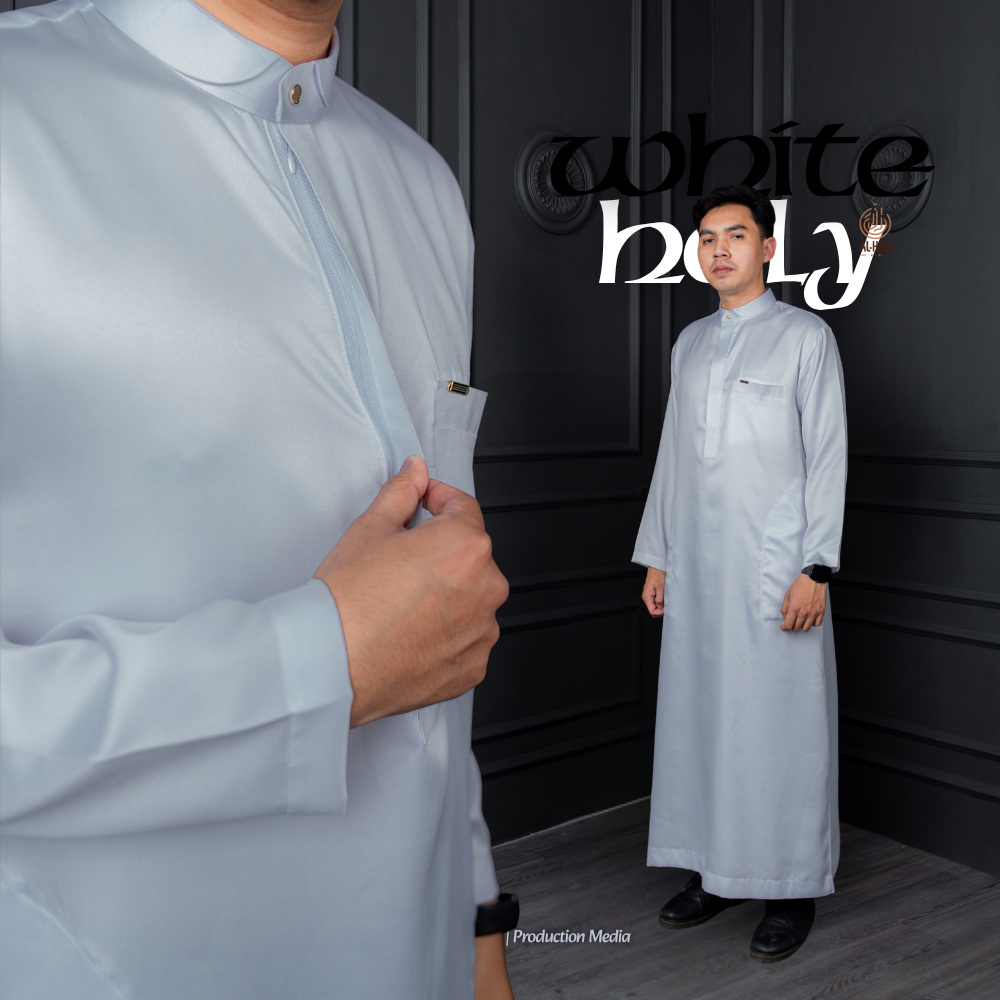 AL-HAQ Jubah FATHR Series Slimfit Jubah Pria Gamis Pria Jubah Pria Premium Slimfit Jubah Umroh saudi