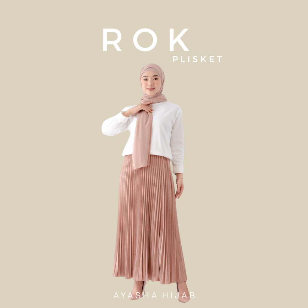 Ayasha -  Rok Plisket Premium | rok plisket premium | rok plisket premium tebal | rok plisket