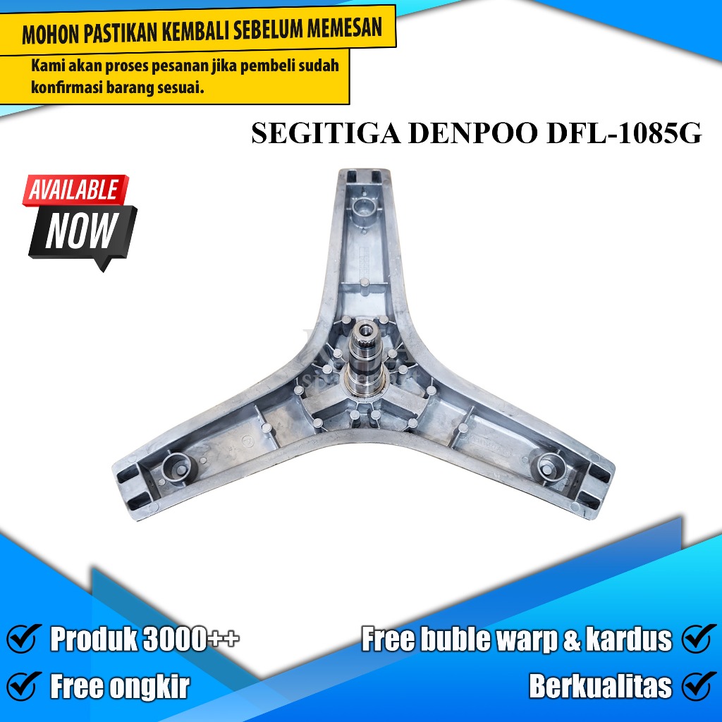 SG66 SEGITIGA / SPIDER MESIN CUCI / SEGITIGA MESIN CUCI FRONT LOADING DENPOO DFL-1085G