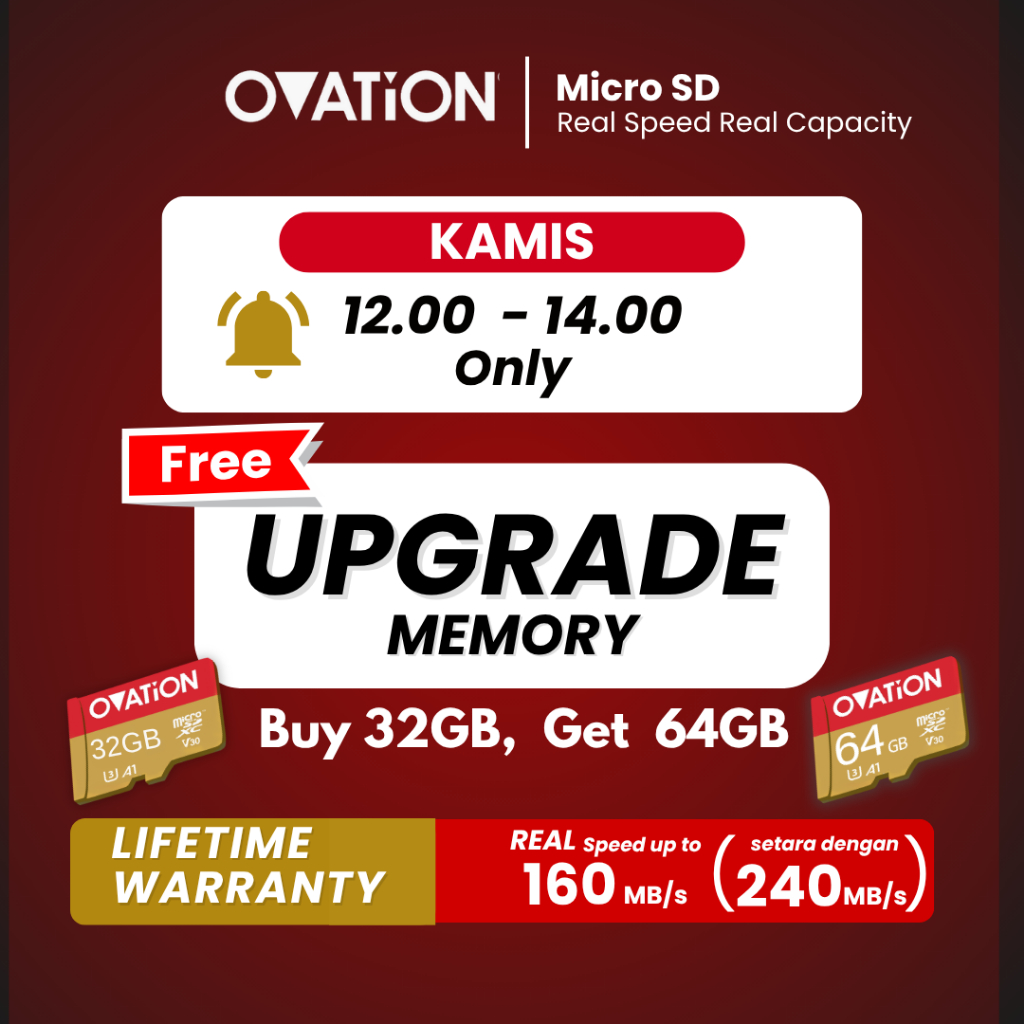OVATION Micro SD 64GB / 128GB Memory Card Extreme Microsd U1 U3 A1 UHS-I UHS-III UHS I UHS III Kartu