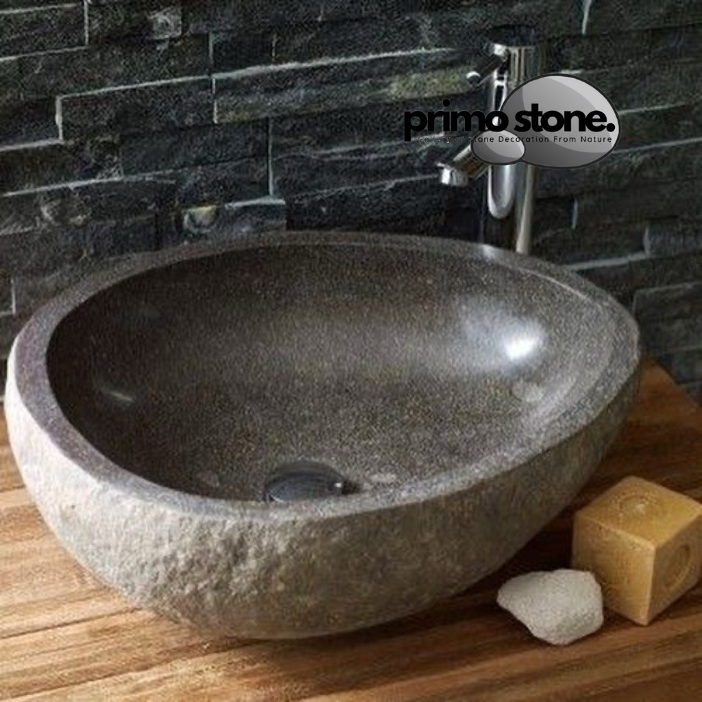 WASHTAFEL BATU KALI ATAU WASHTAFEL NATURAL STONE WASHTAFEL BATU ALAM SIZE KECIL