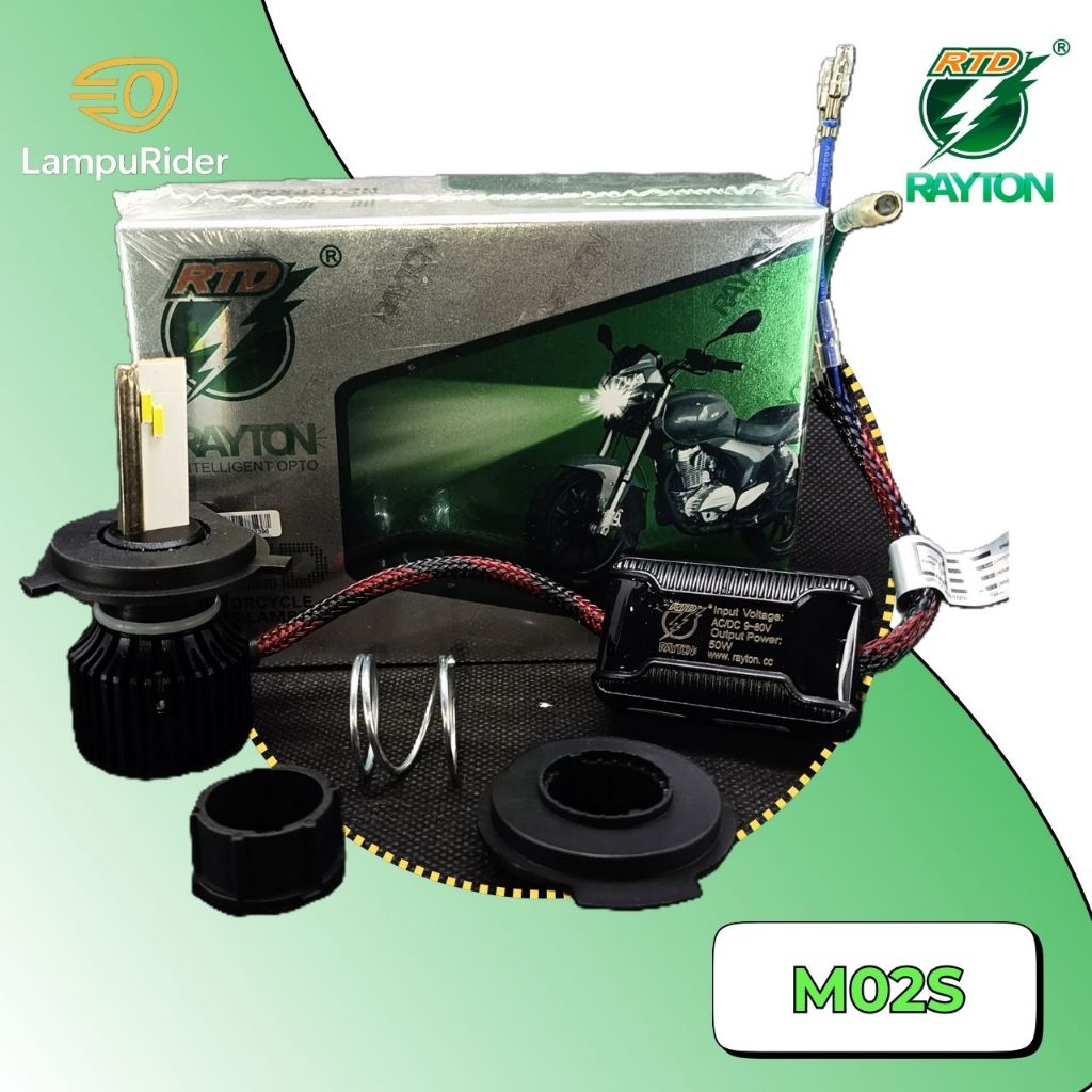 Lampu Depan LED Rayton RTD M02S 50Watt AC DC 4 Mata Dengan Kipas