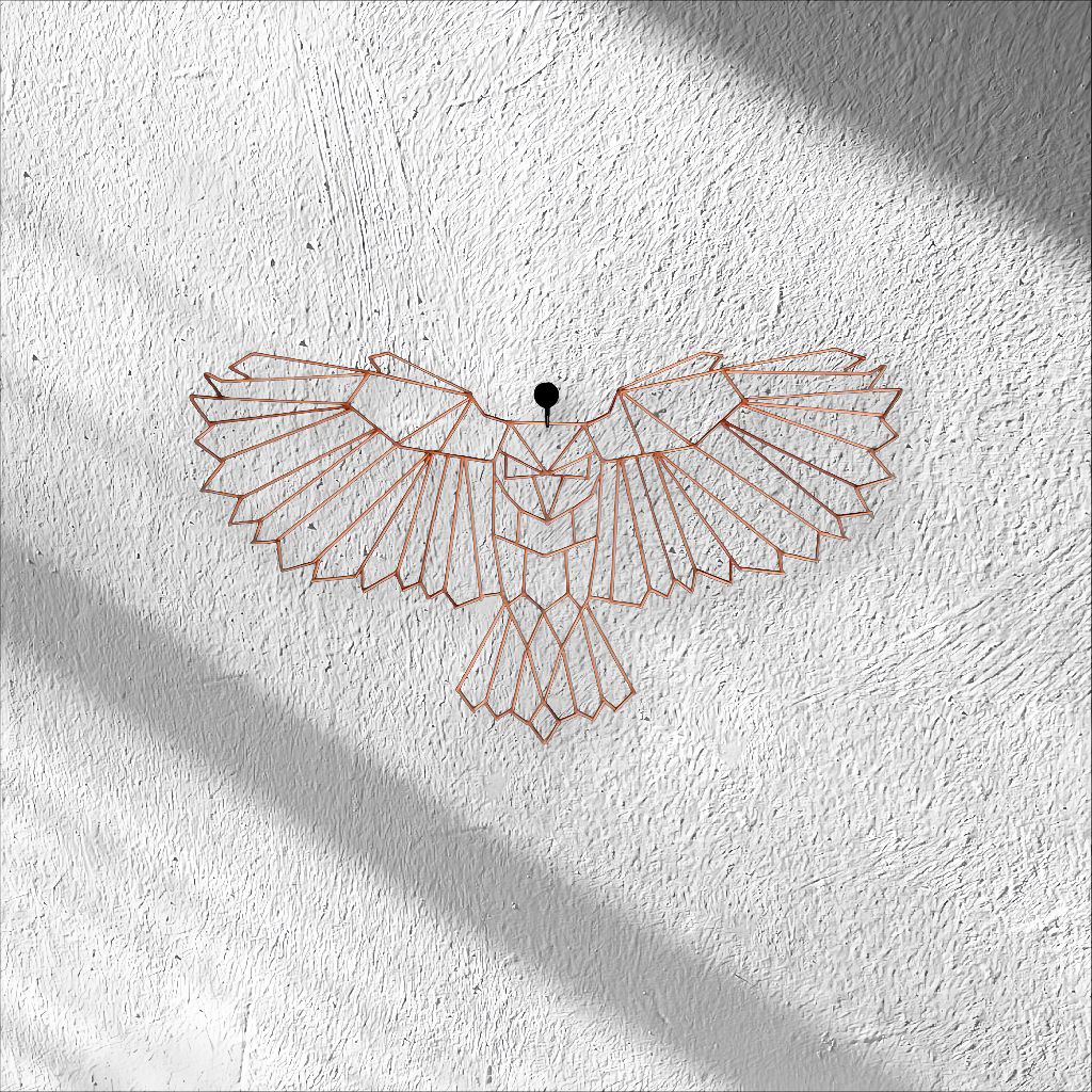 Hiasan Dinding Geometri Hewan Burung hantu