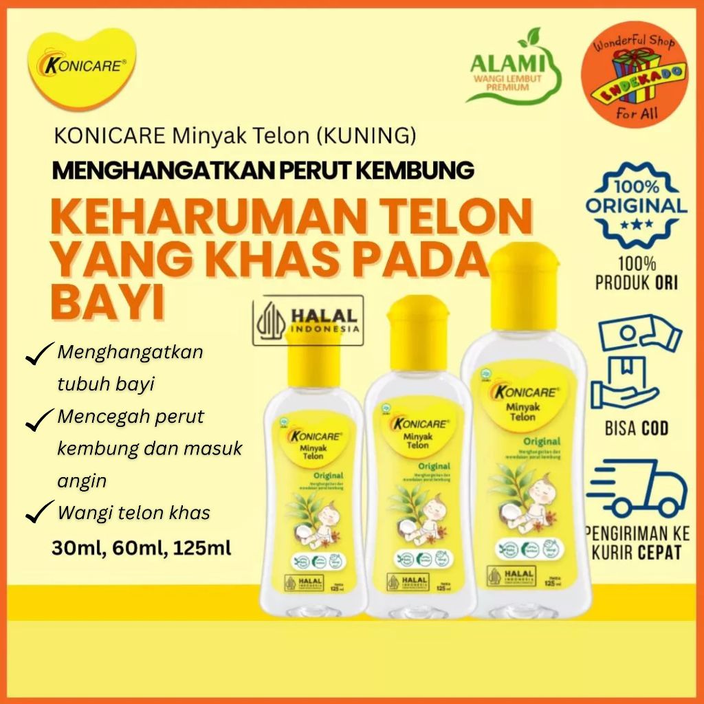 KONICARE Minyak Telon KONICARE (Kuning) | Minyak Telon