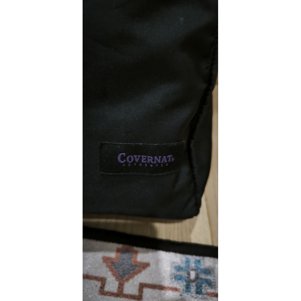 covernat tote tas nylon black on black