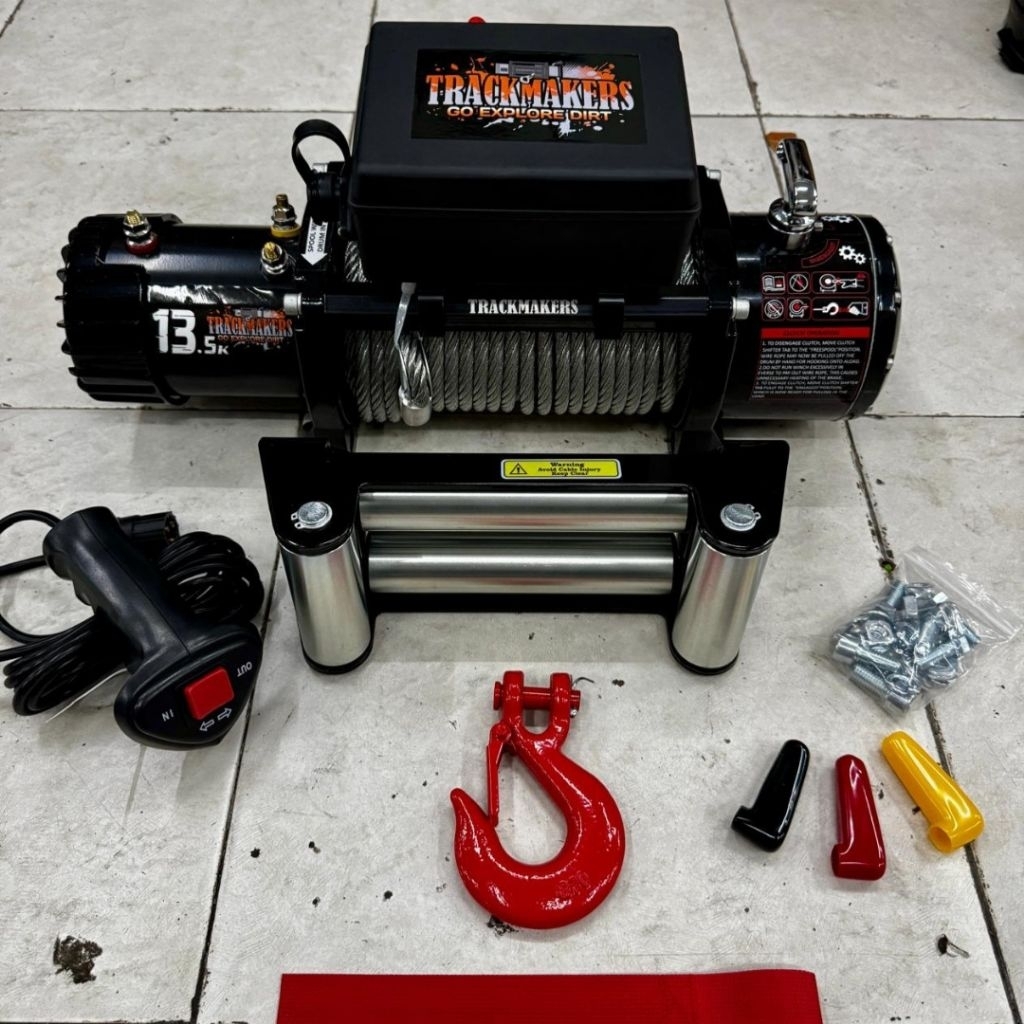 Winch Trackmaker 13.5 lbs/12 volt tali baja