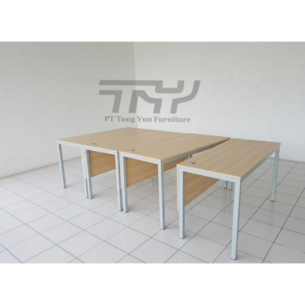 Meja Kantor Tanpa Sekat/ Meja kantor biasa