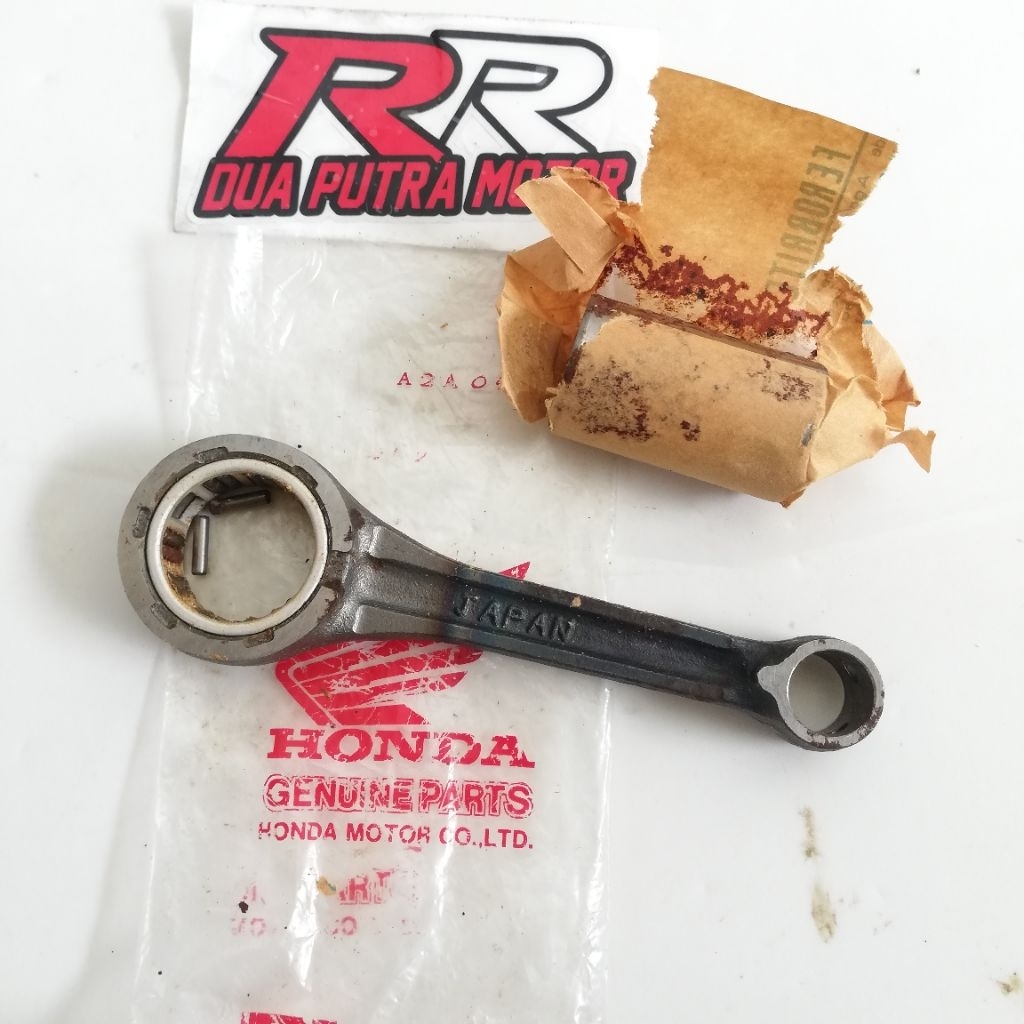 conroad conrod connecting conecting road rod kit stang setang seher piston original ori honda astrea
