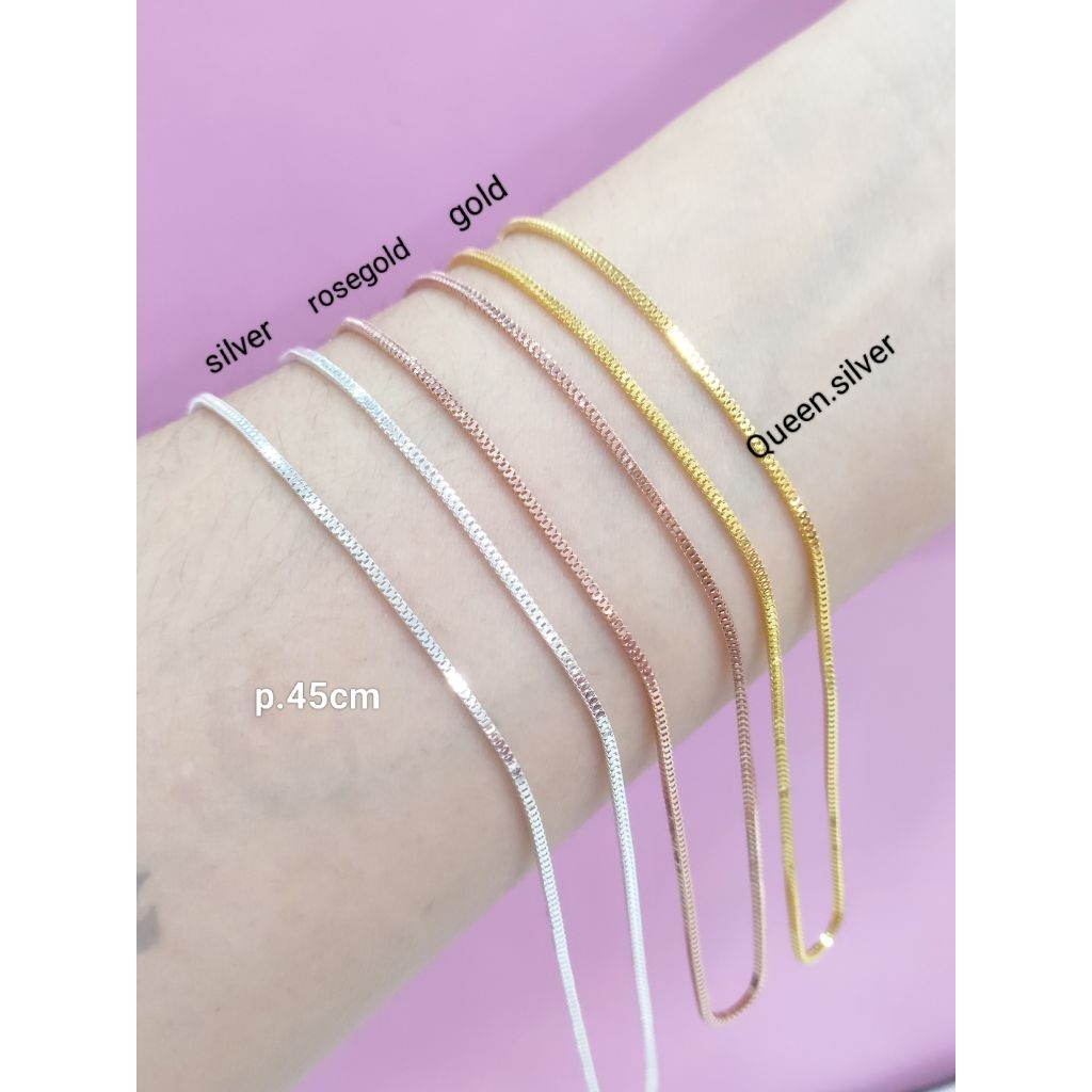 KALUNG MILANO PERAK ASLI 925 LAPIS EMAS